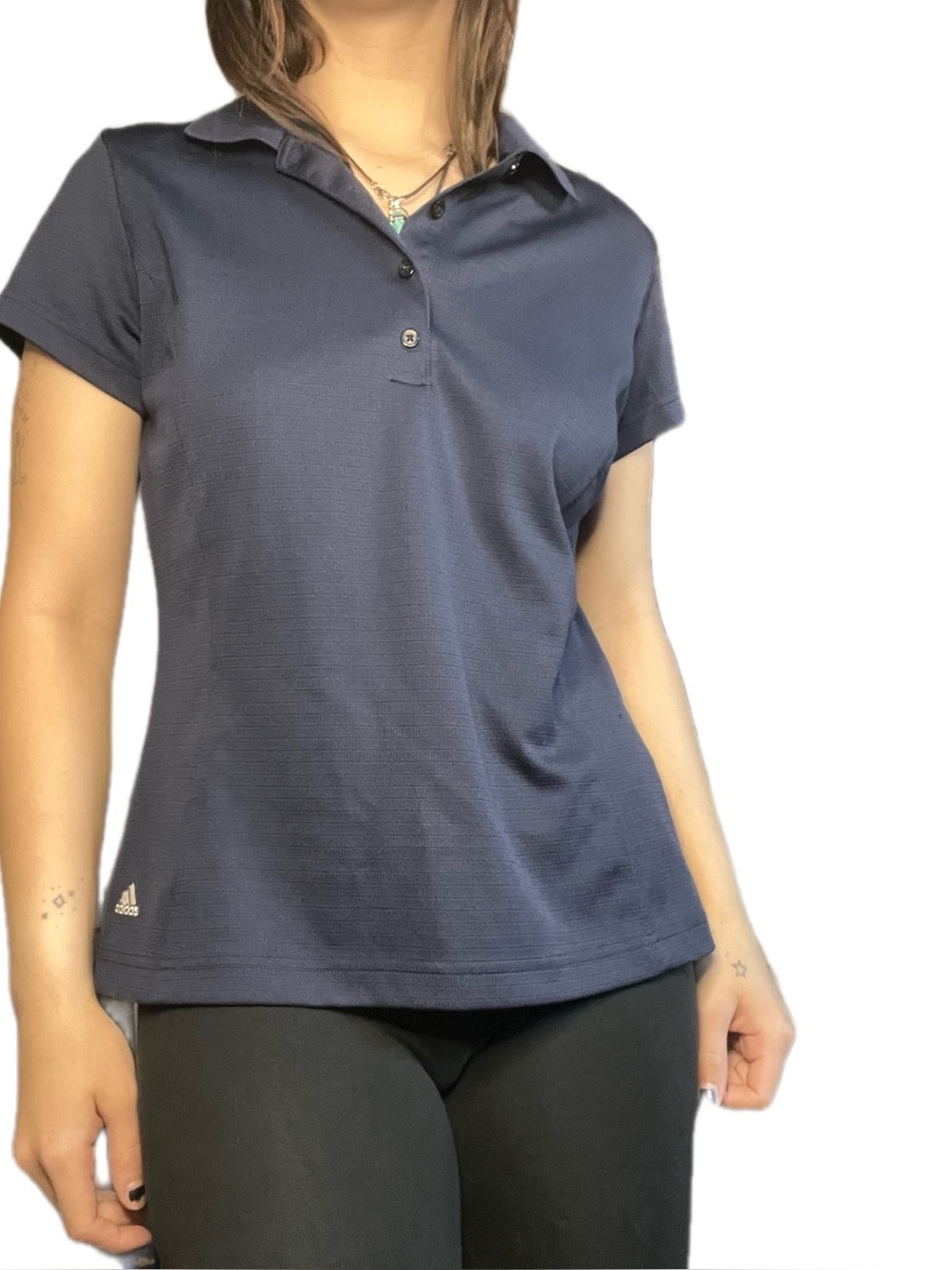 Adidas Climacool Navy Polo, Deloitte Logo, M, PTP 19
